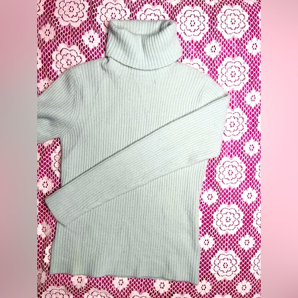 Jacob Annexe Seafoam Super Stretchy Mock Neck Sweater - Picture 2 of 2